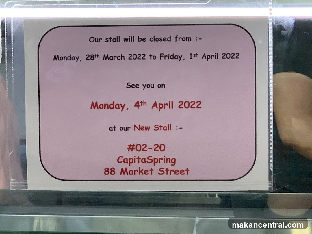Stall Closure Notice