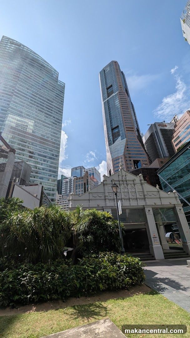 Modern Cityscape with Historic Building