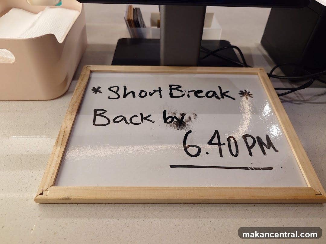 Whiteboard sign