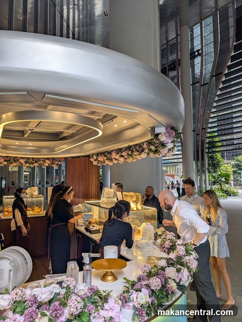 Cafe Counter with Customers