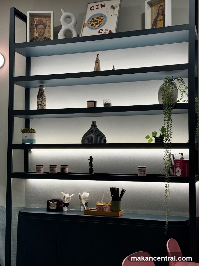 Decorated Shelving Unit