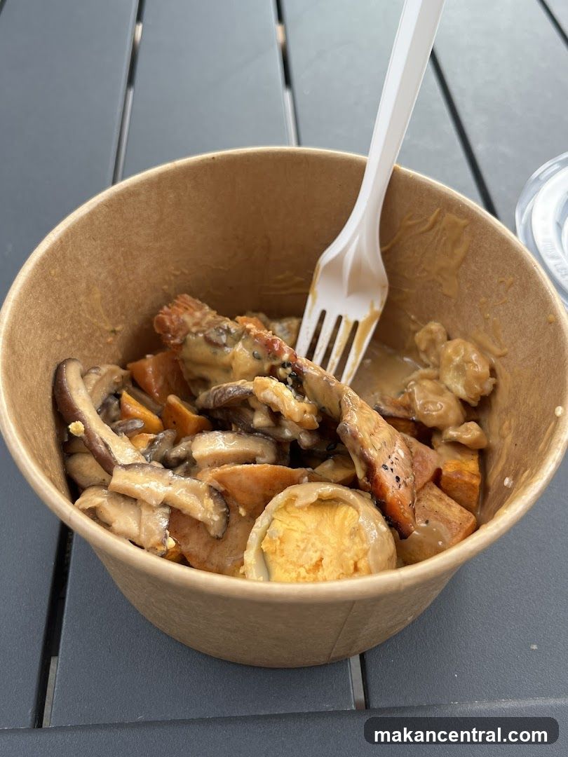 Bowl of food with fork