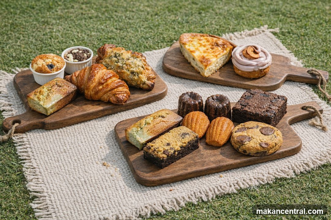 Assortment of Pastries and Baked Goods