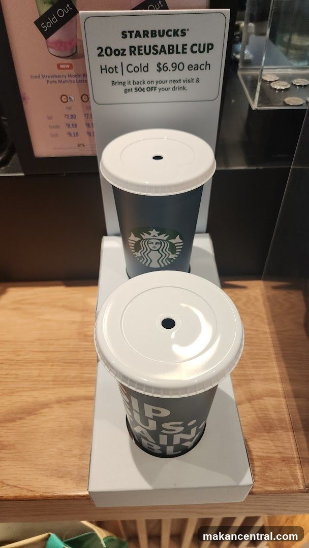 Starbucks Reusable Cup Display