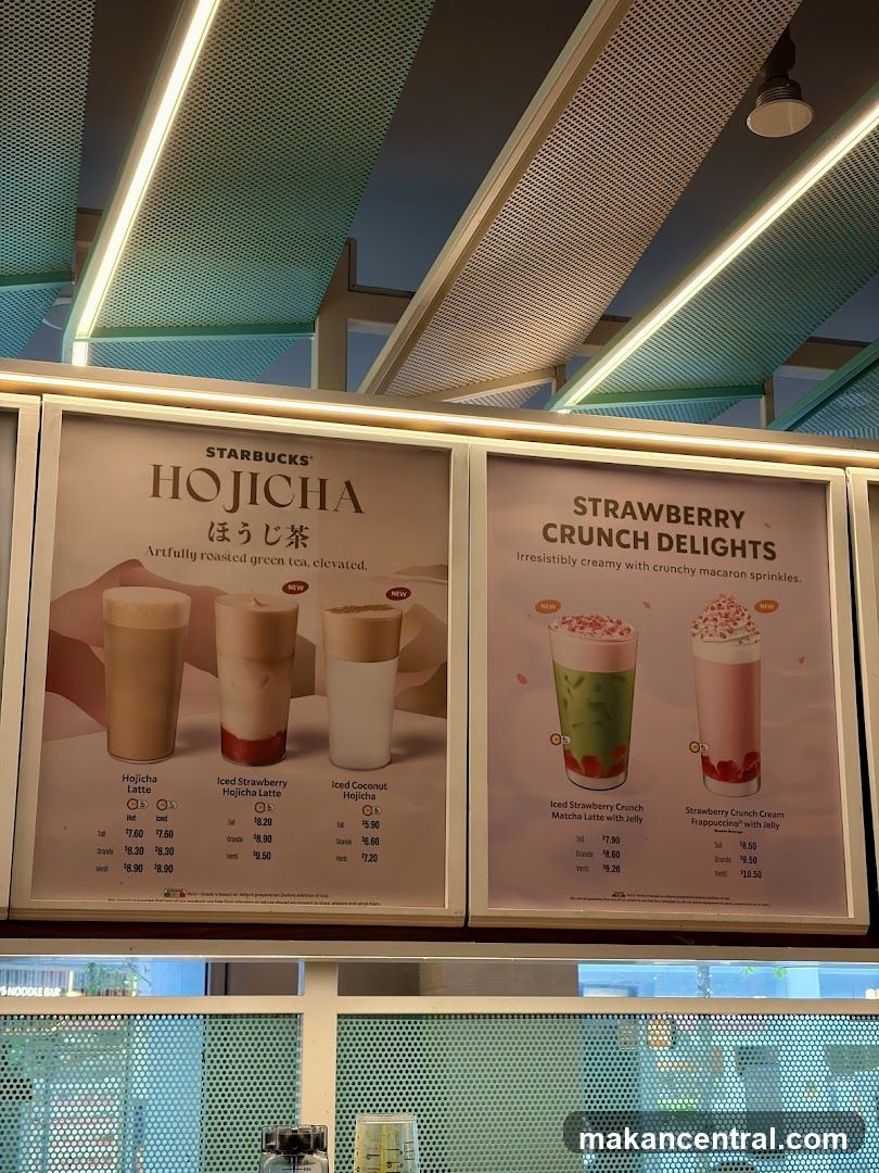 Starbucks Hojicha and Strawberry Crunch Delights Menu