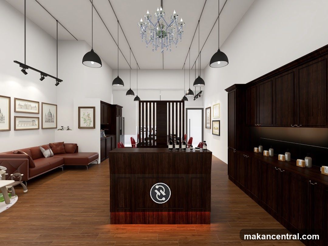 Interior of a retail store