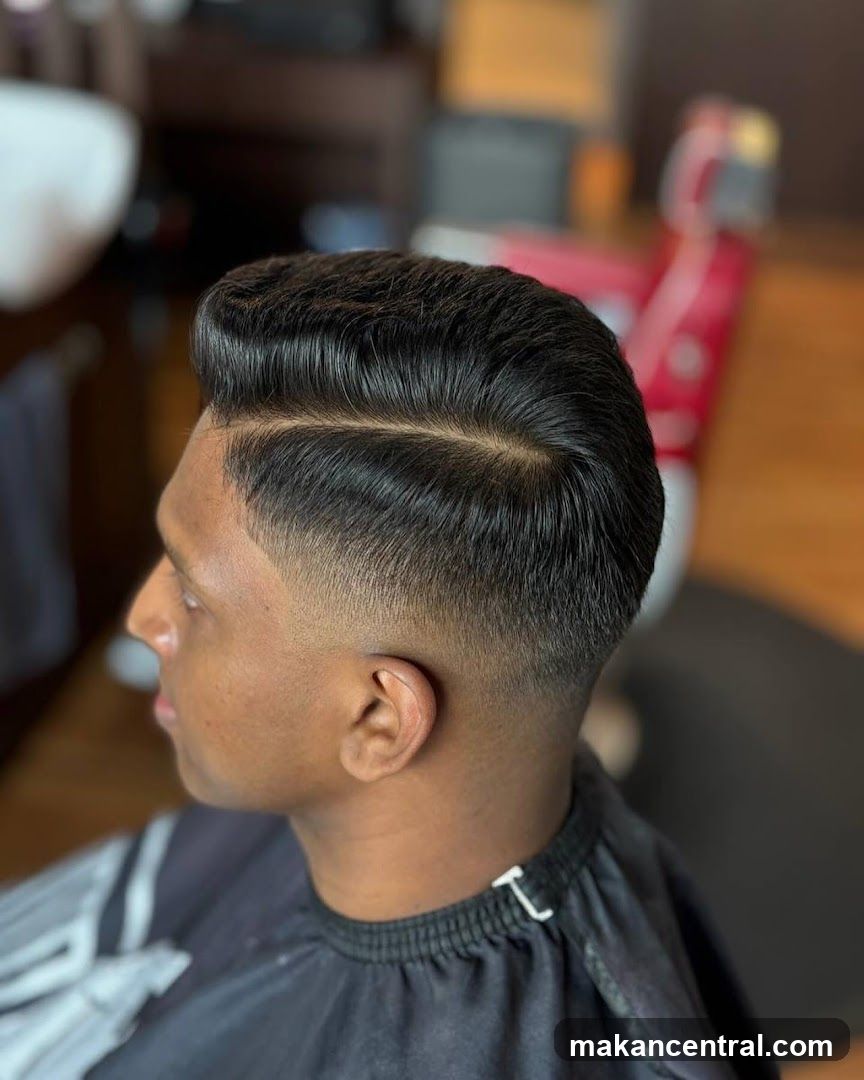 Man with a fresh haircut