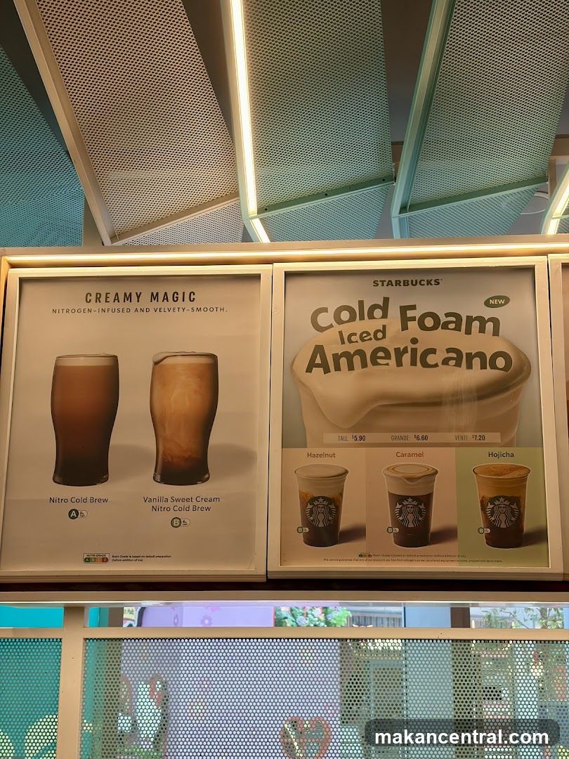 Starbucks Cold Foam Iced Americano Menu