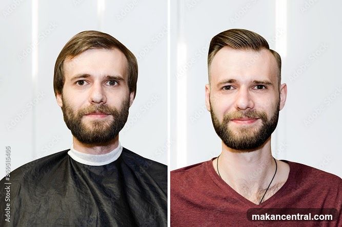 Before and After Haircut