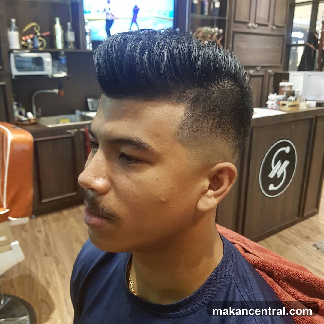 Barber Shop Interior with Man