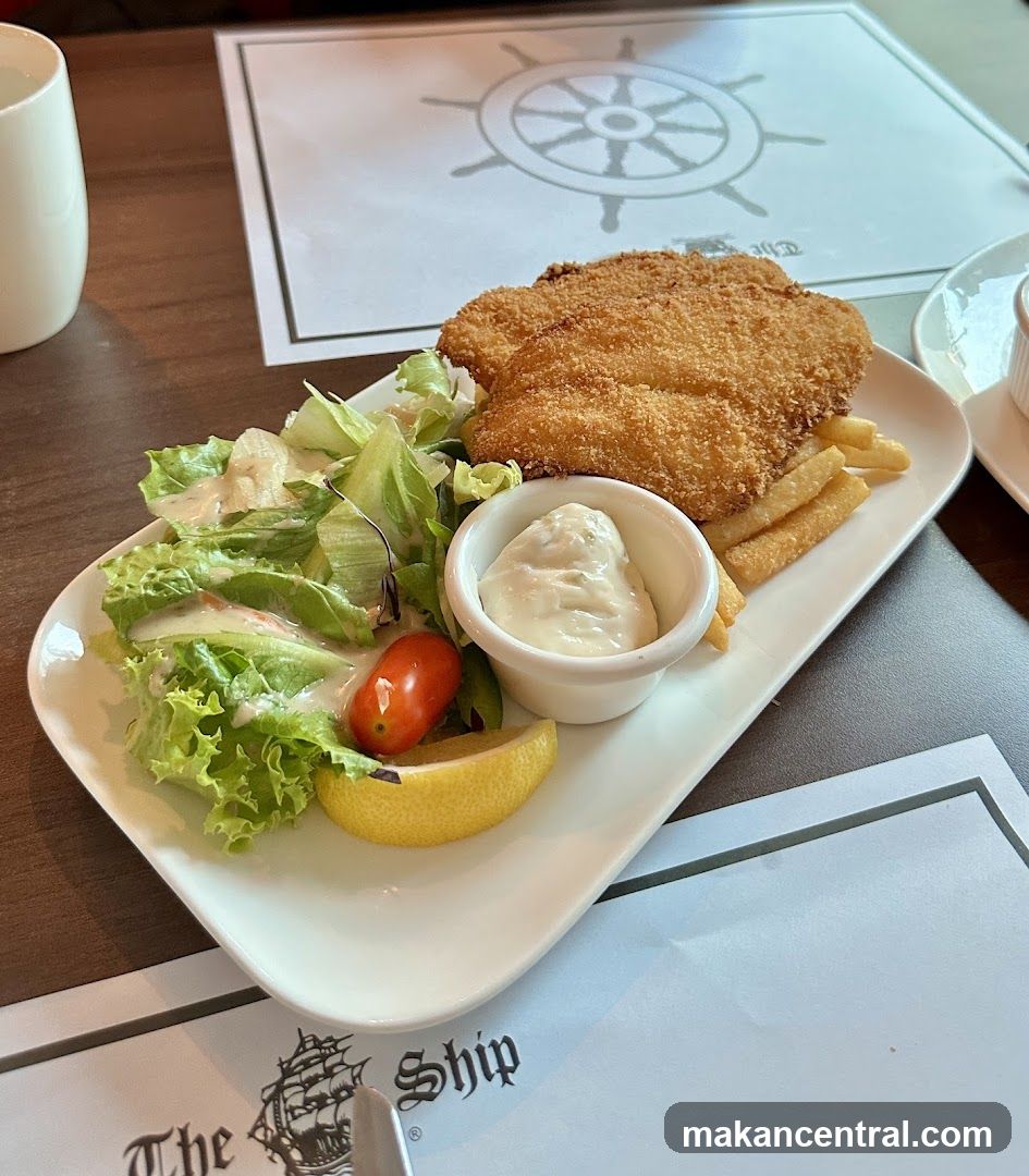 Fish and Chips with Salad