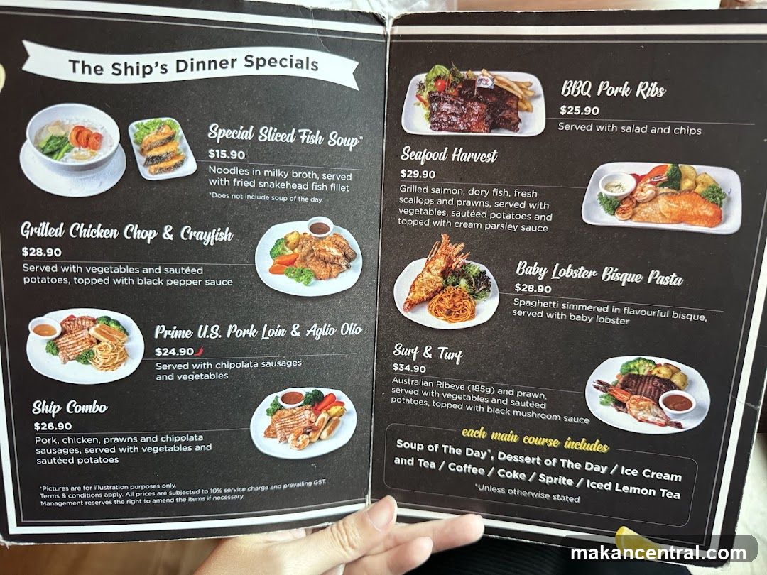 The Ship's Dinner Specials