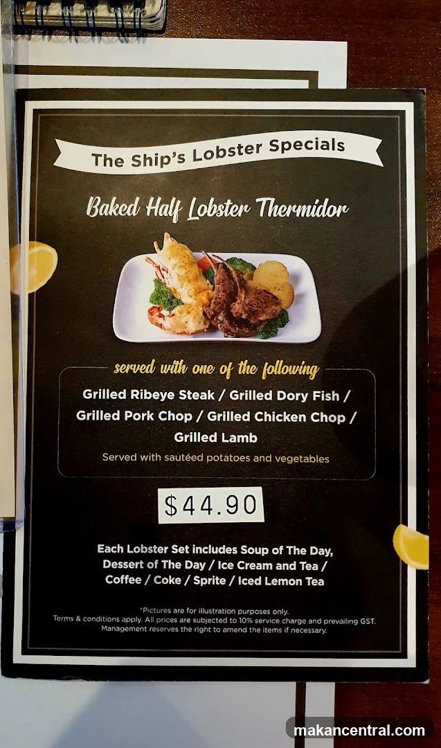 The Ship's Lobster Specials