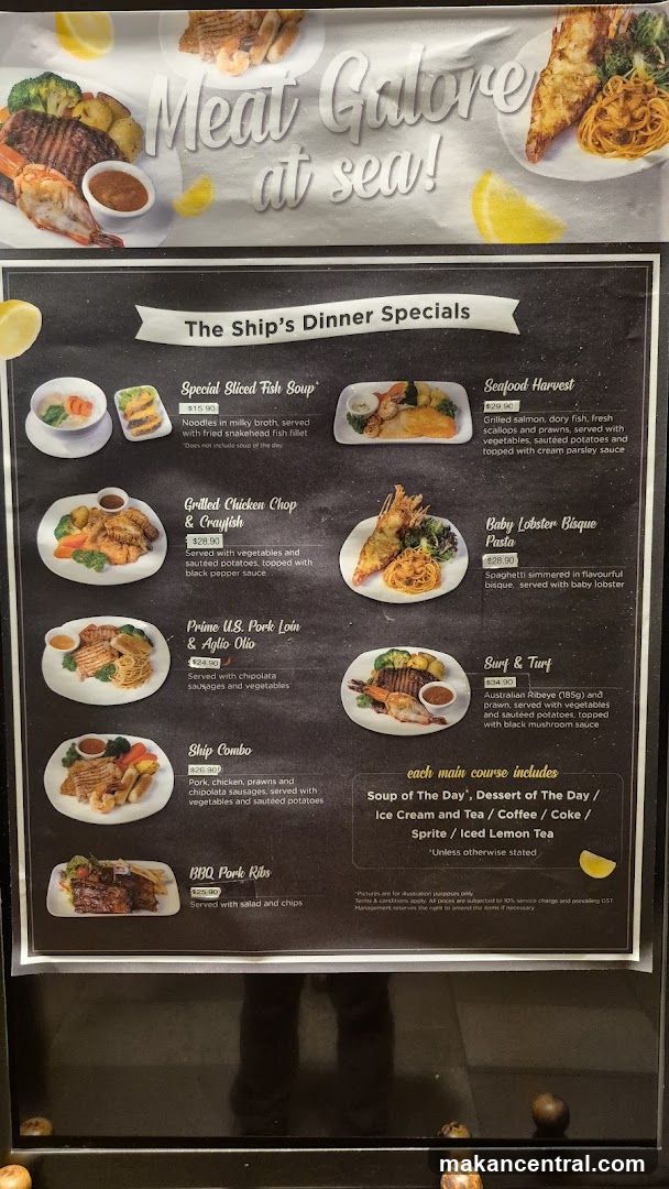 The Ship's Dinner Specials