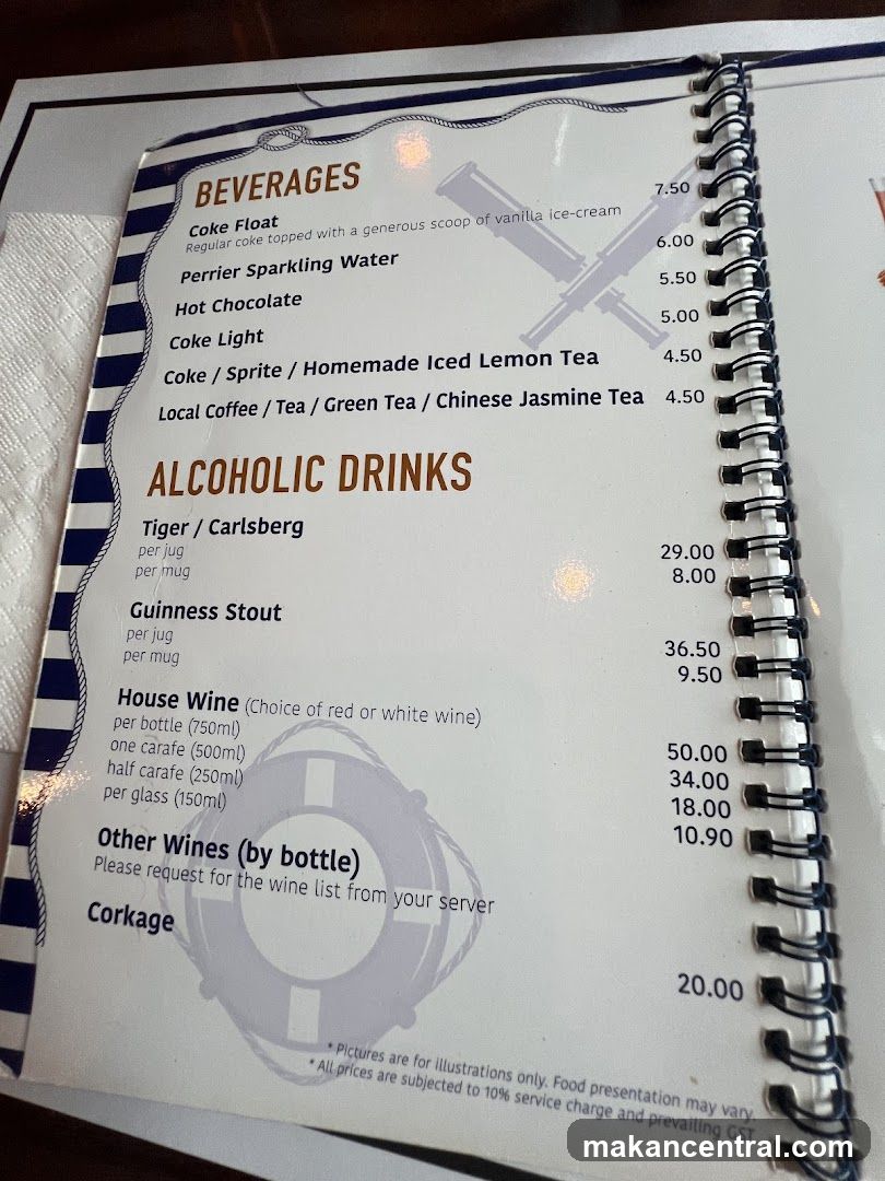Beverages and Alcoholic Drinks Menu