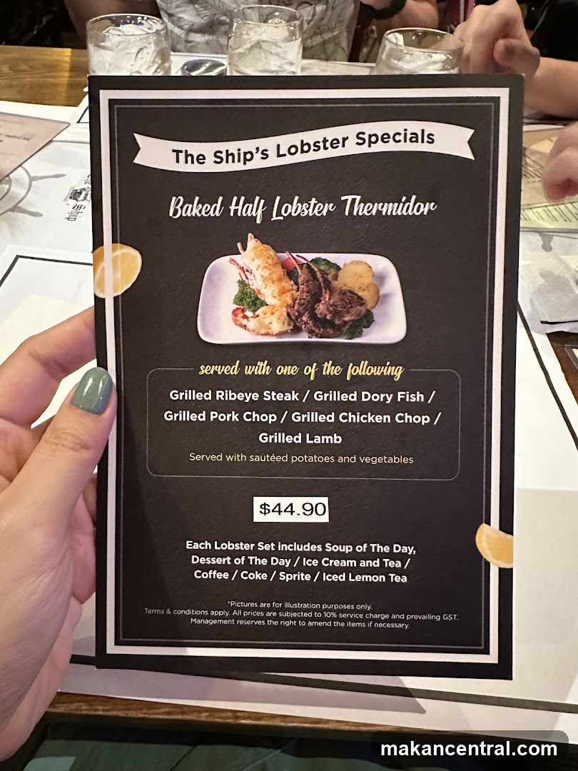The Ship's Lobster Specials