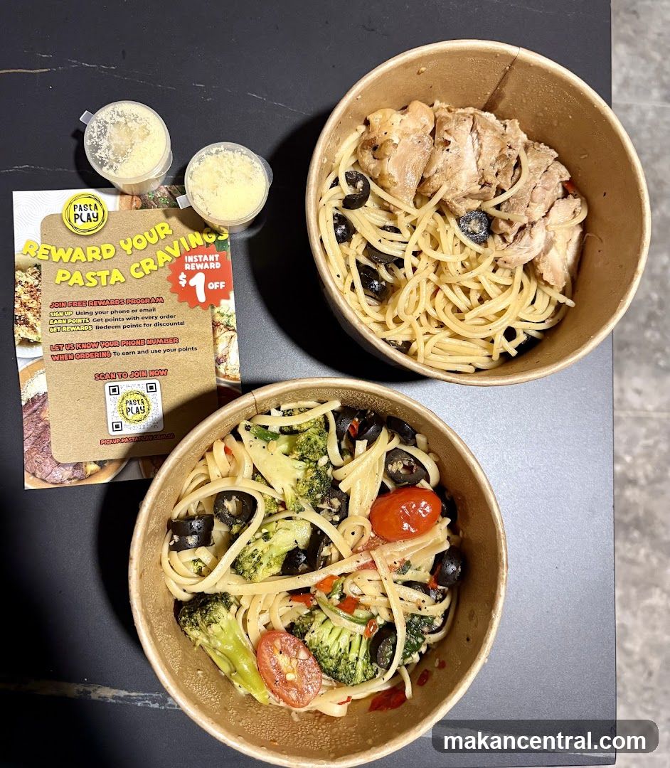 Pasta Dishes with Rewards Flyer