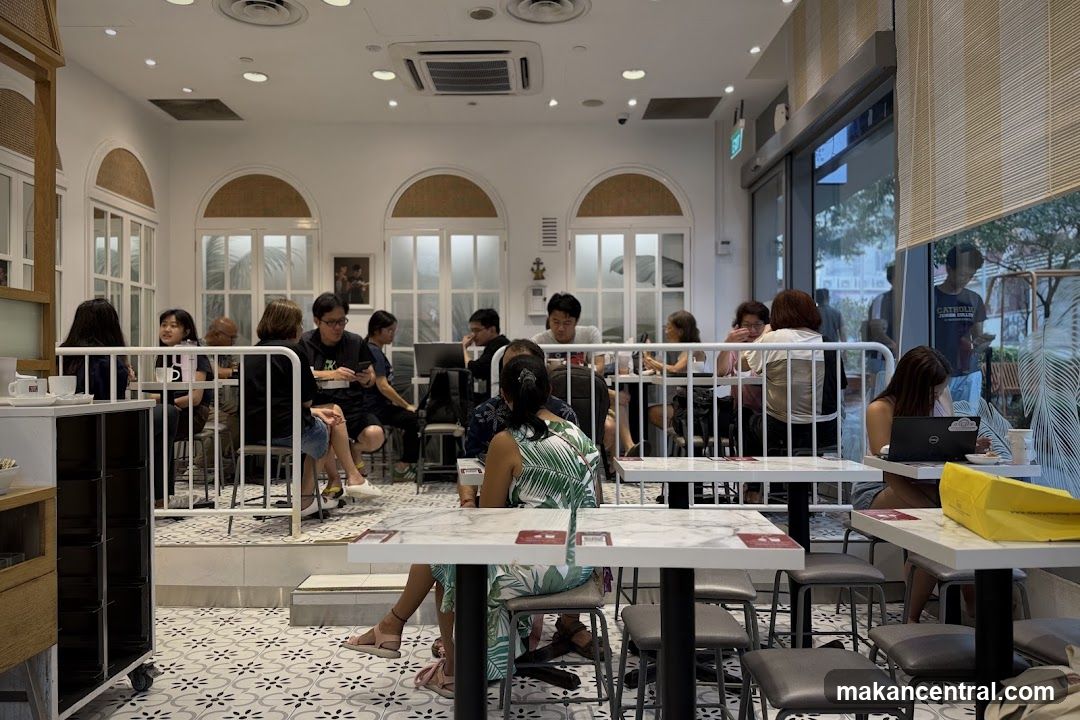 Cafe Interior with Patrons