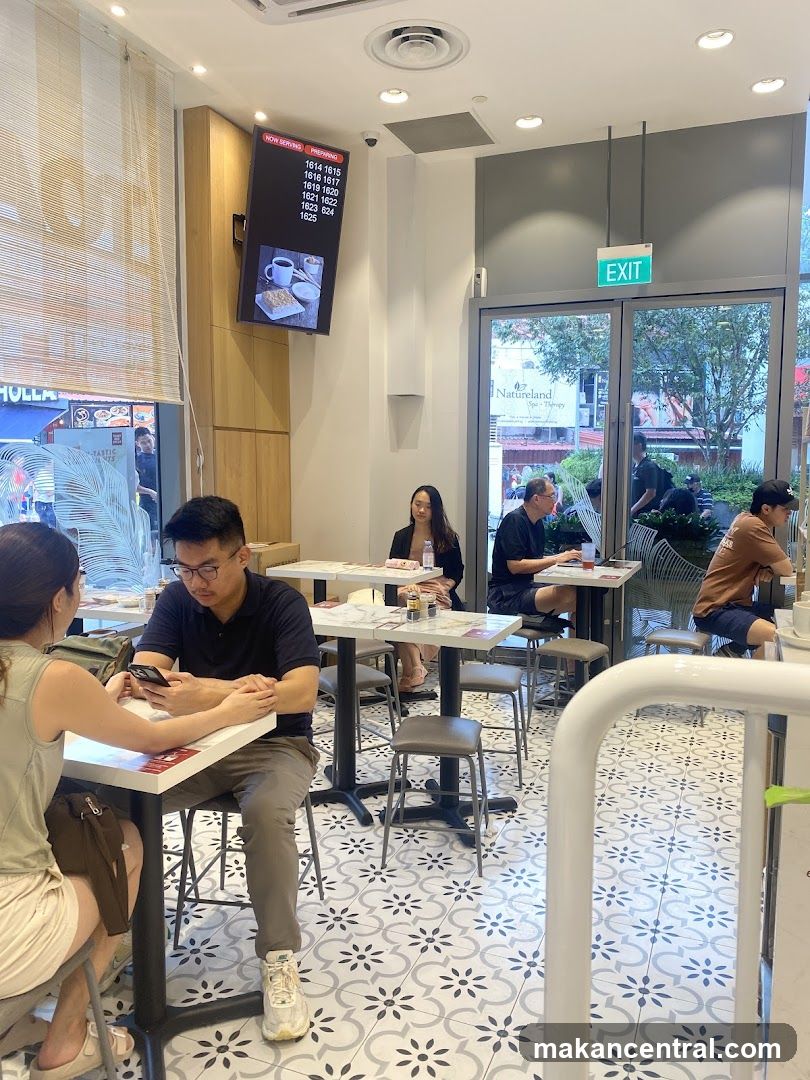 Cafe Interior with Customers