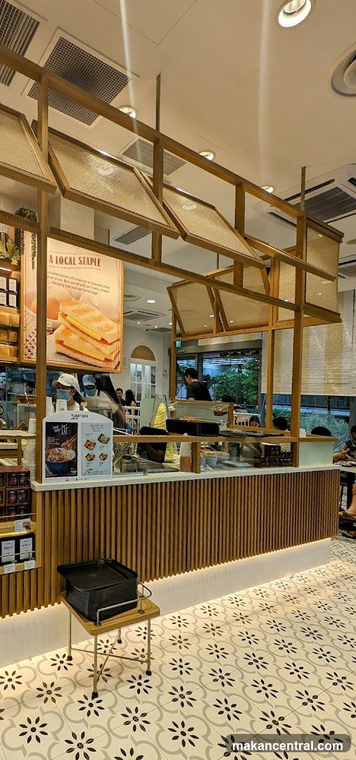 Cafe Interior with Wooden Accents