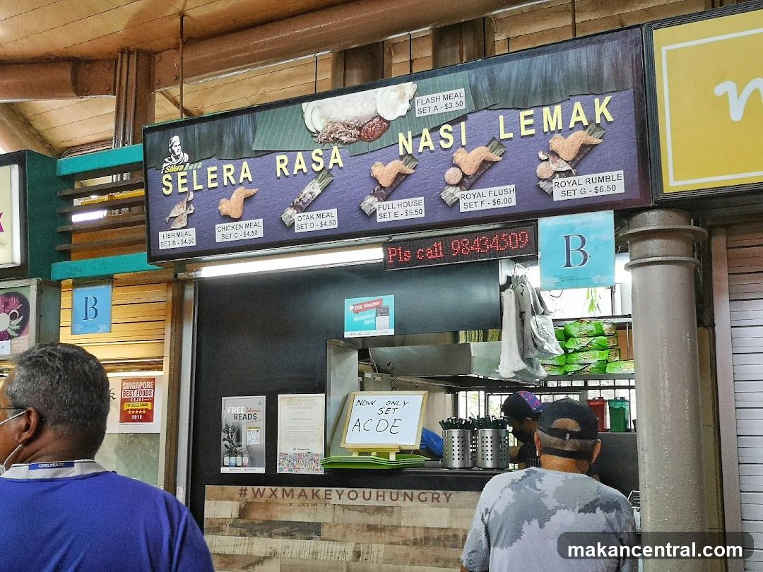 Nasi Lemak Stall Menu