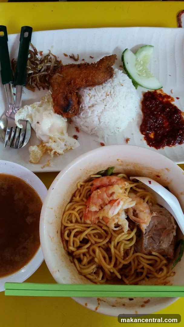 Nasi Lemak and Noodles