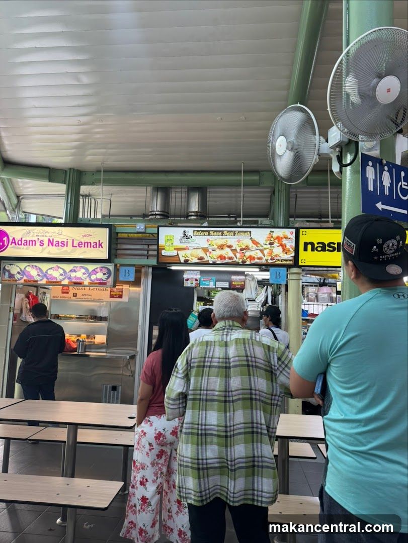 Food Stalls with Nasi Lemak