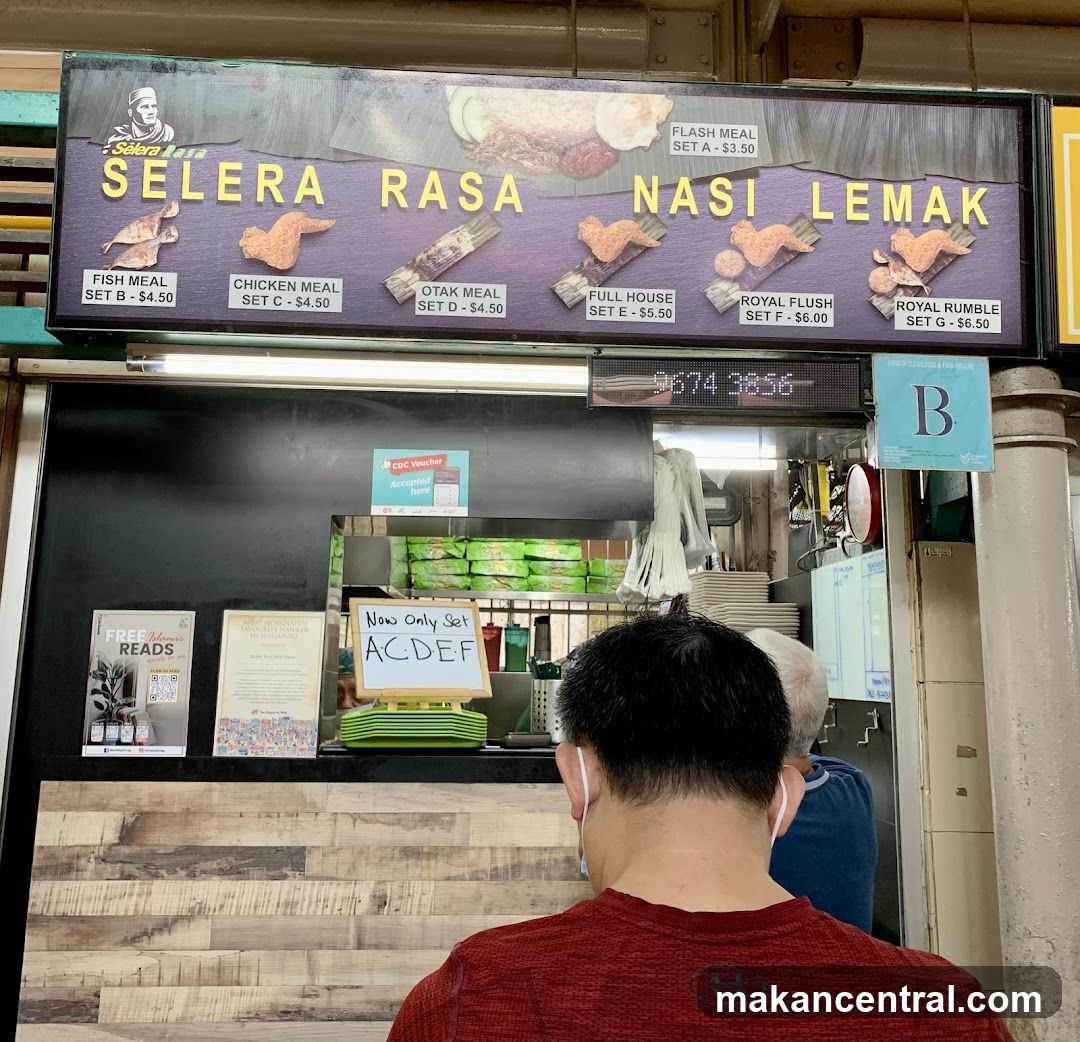 Selera Rasa Nasi Lemak Menu