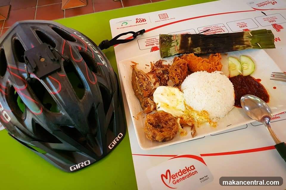 Cycling Helmet and Meal