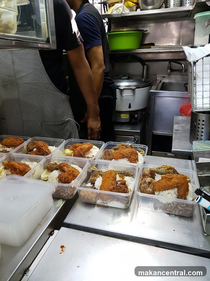 Food preparation in a kitchen