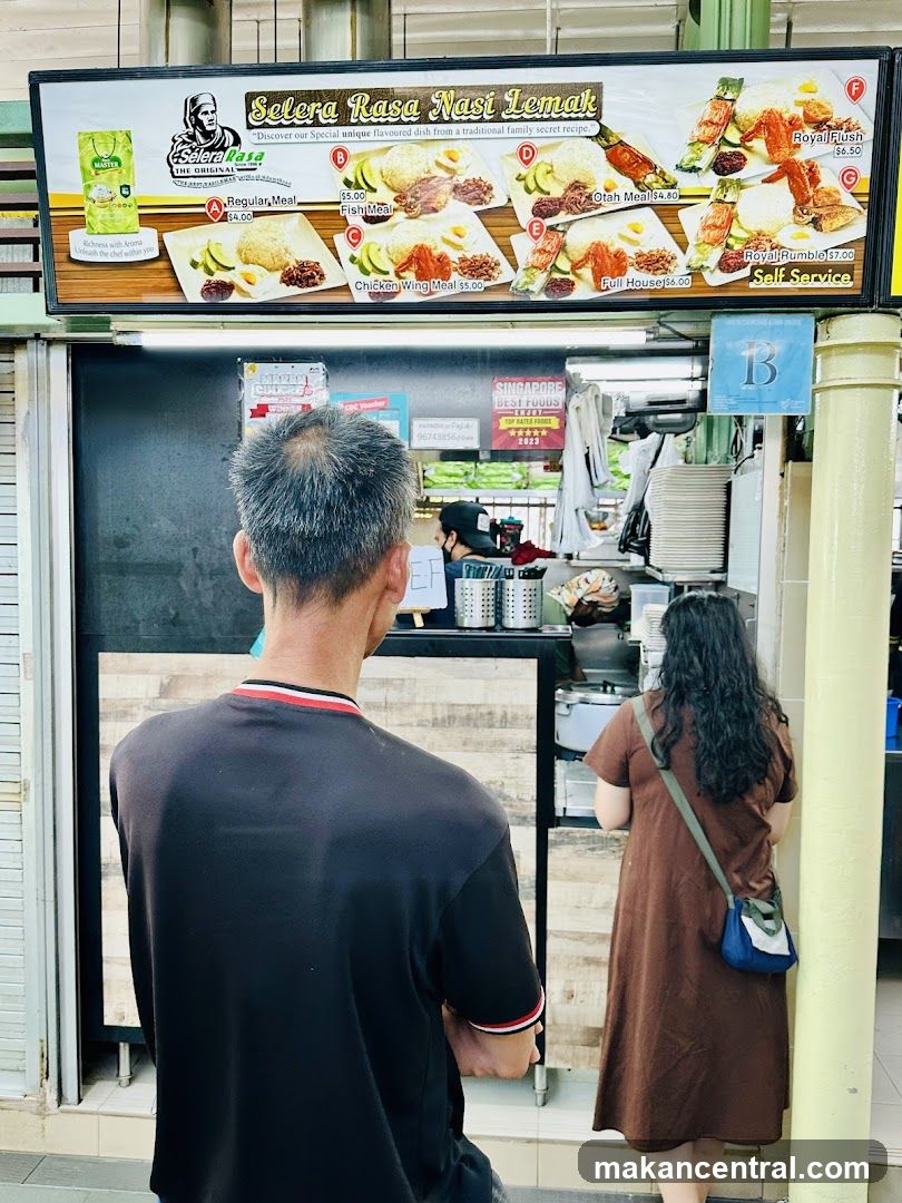 Selera Rasa Nasi Lemak Menu