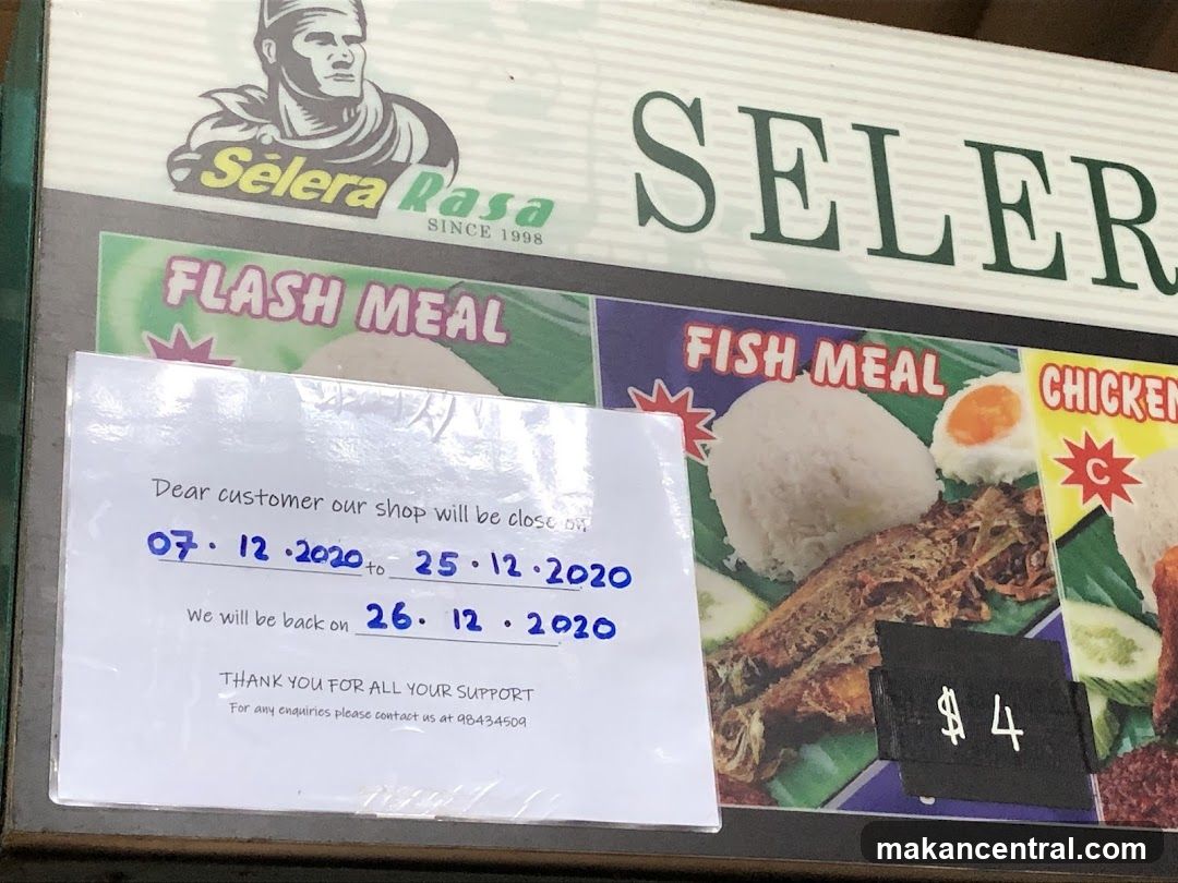 Selera Rasa Menu Board