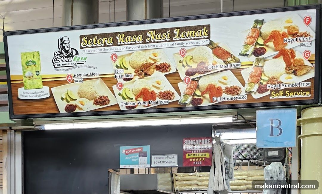 Selera Rasa Nasi Lemak Menu