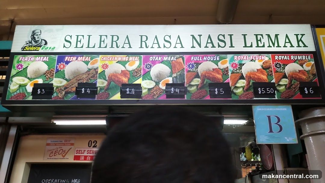 Selera Rasa Nasi Lemak Menu