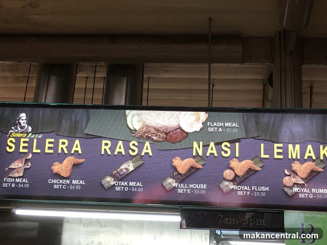 Selera Rasa Nasi Lemak Menu