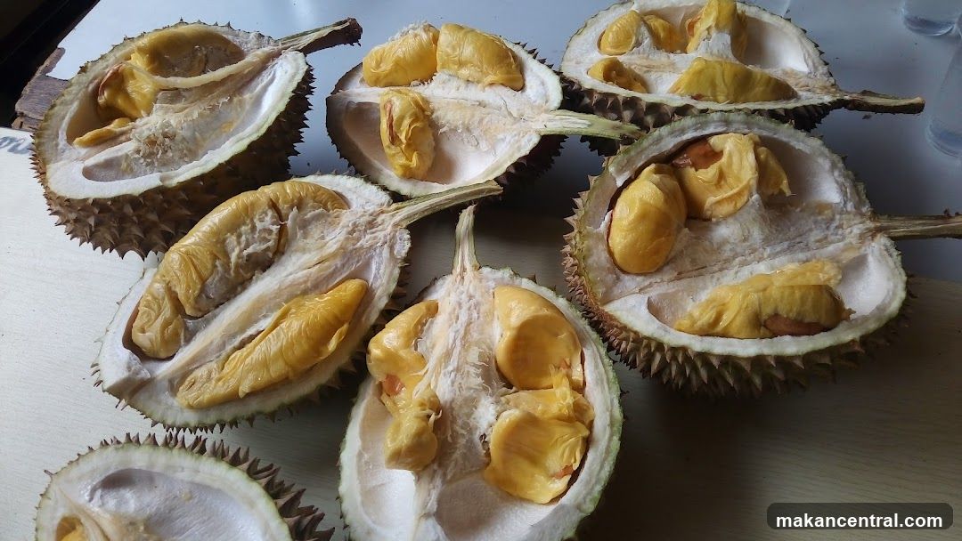 Freshly Cut Durian Fruits