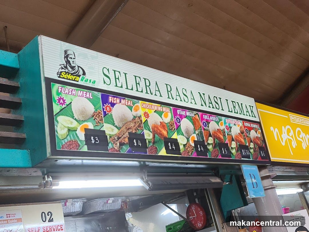 Selera Rasa Nasi Lemak Menu