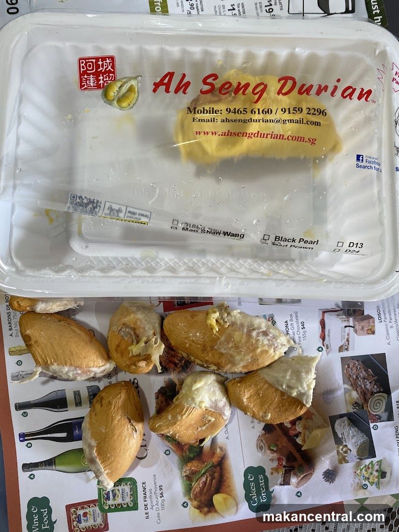 Durian Fruit in Container with Seeds