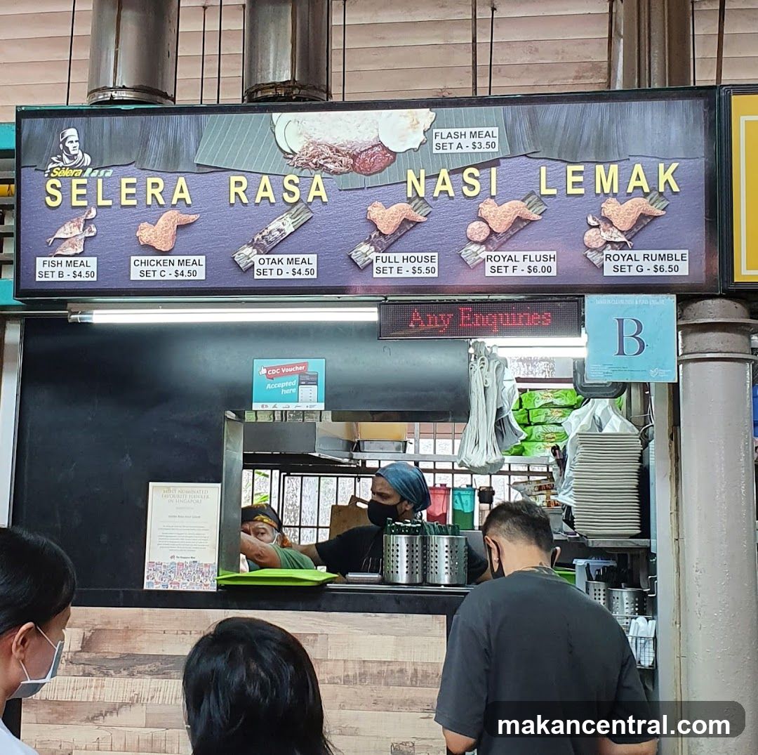 Selera Rasa Nasi Lemak Menu