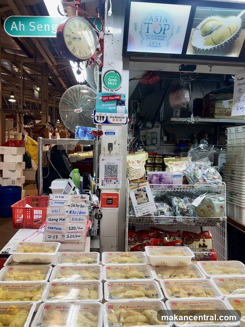 Durian Stall with Price List
