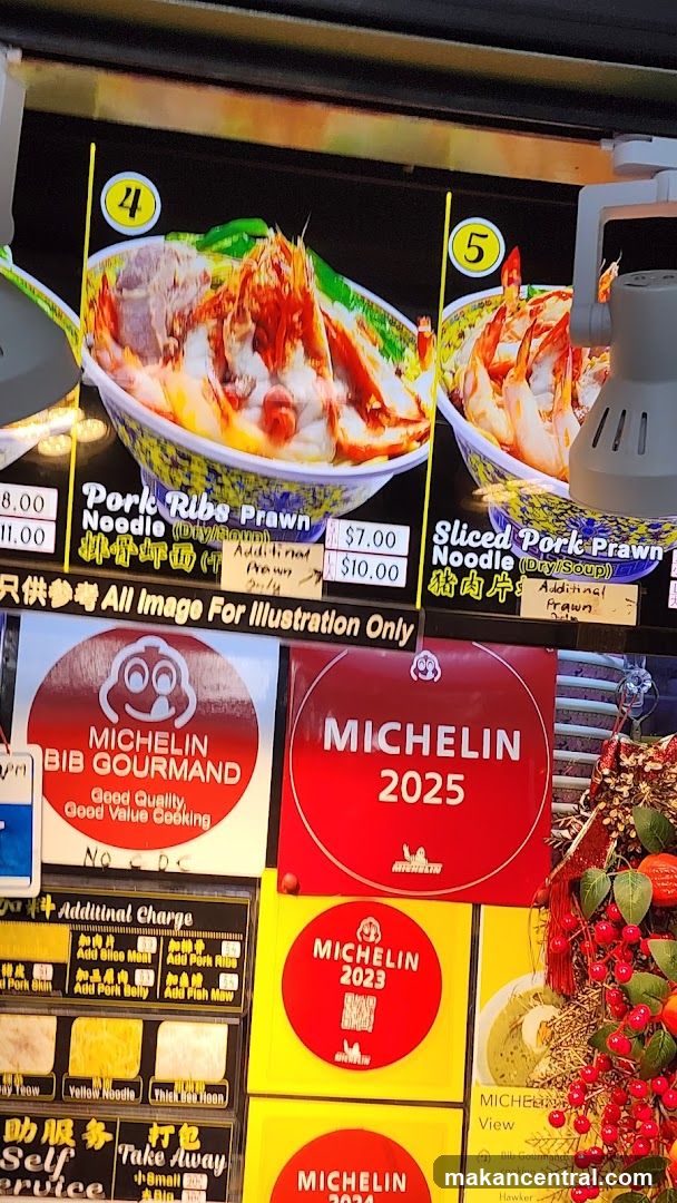 Food Stall Menu with Michelin Recognition