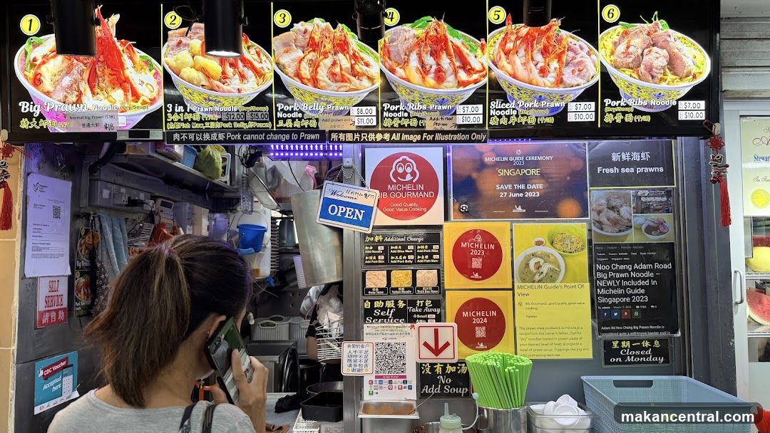 Noodle Stall Menu and Awards