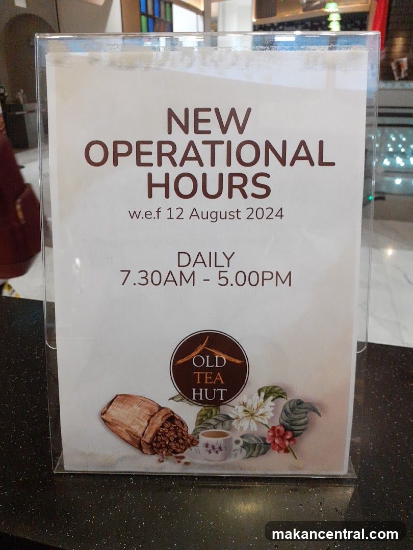 New Operational Hours Sign