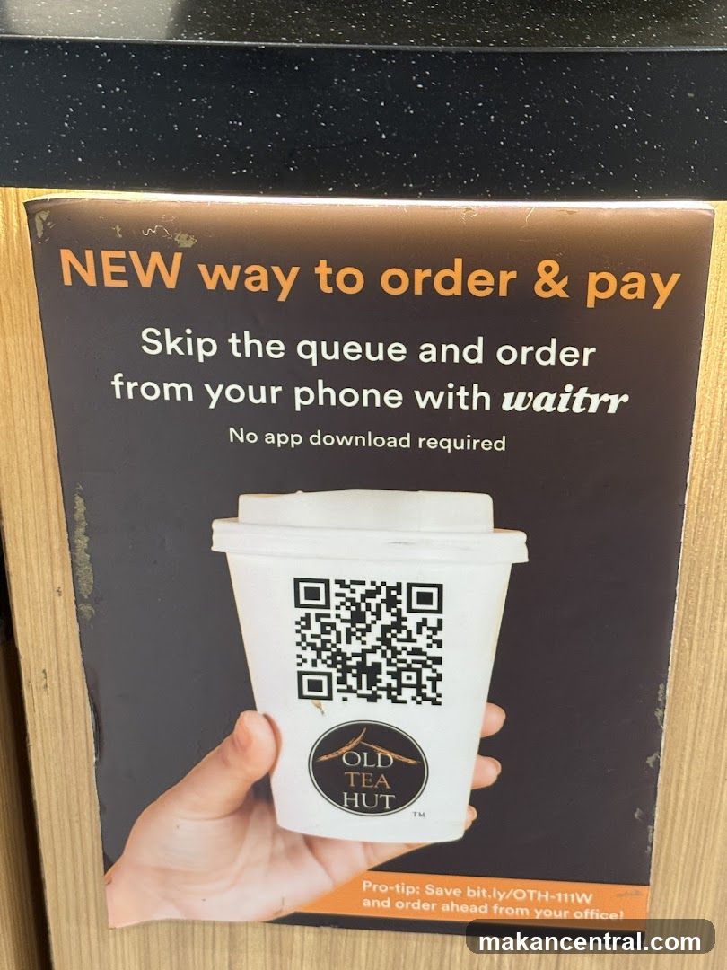 Old Tea Hut Ordering Advertisement