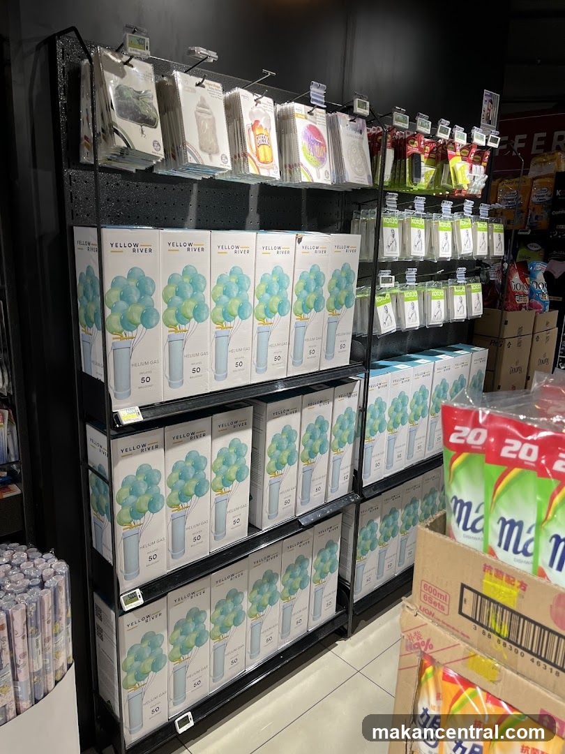 Helium Gas and Cleaning Supplies