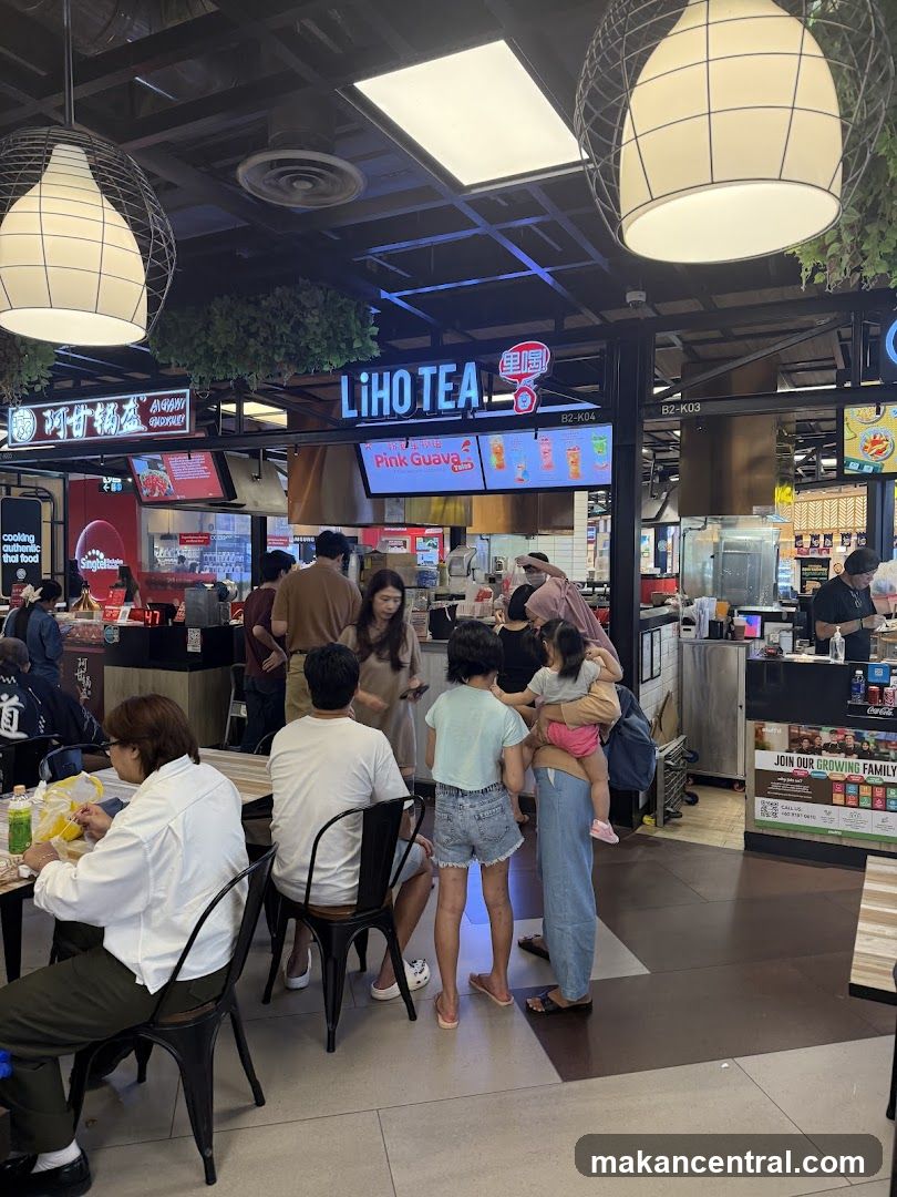 Food court with various stalls