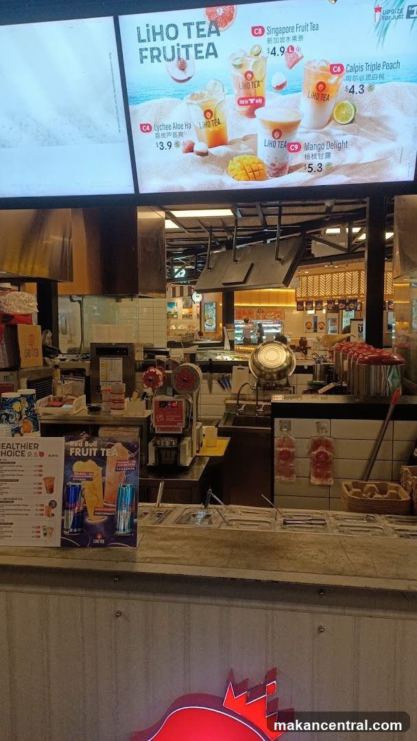 Liho Tea Menu and Counter