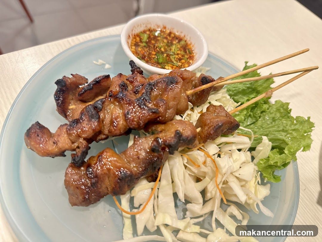 Grilled Pork Skewers with Dipping Sauce