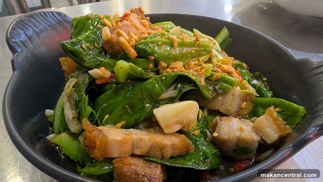Stir-fried Greens with Pork Belly