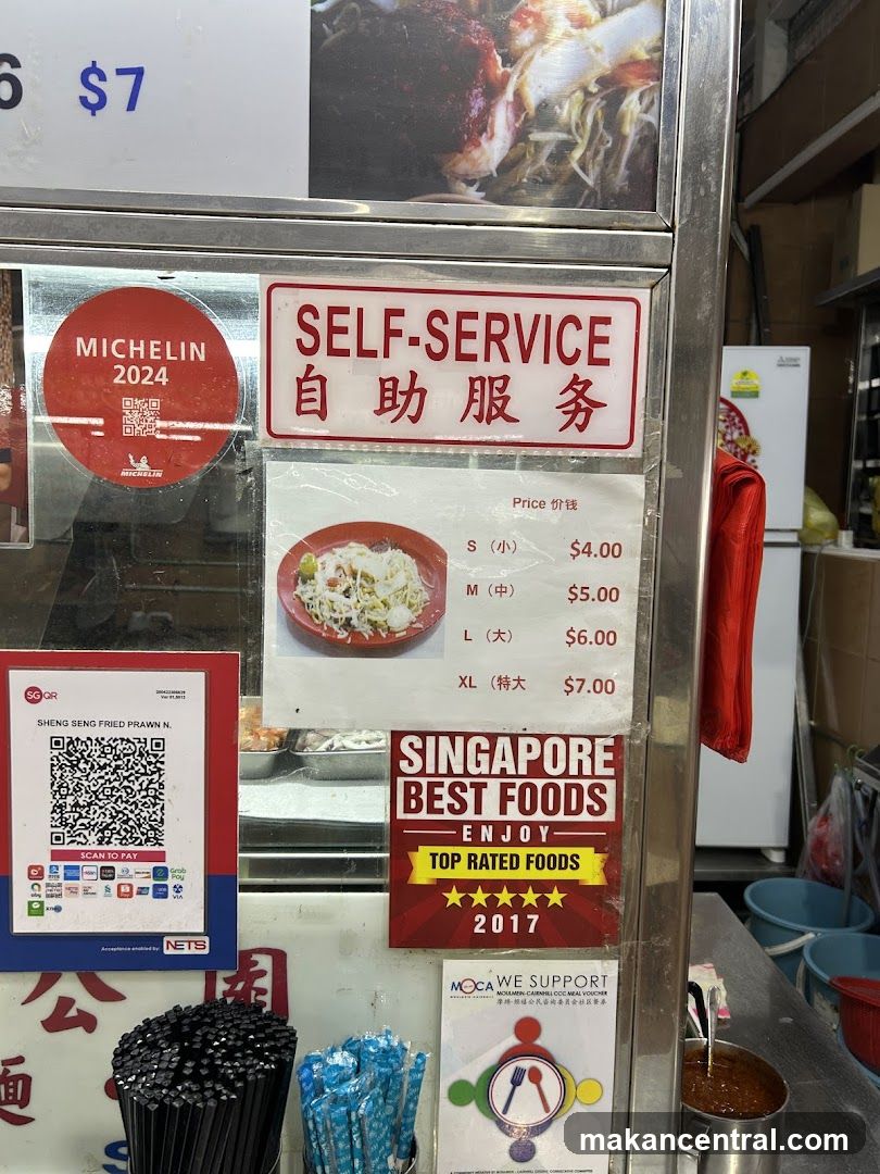 Self-Service Food Stall Signage